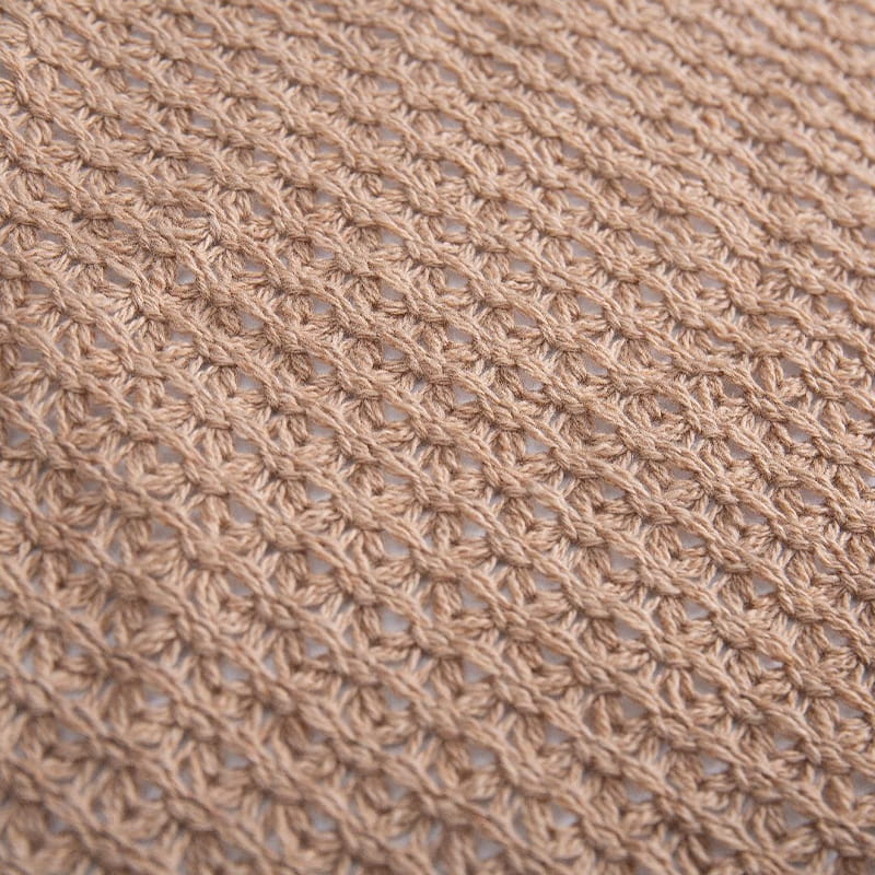 Kain Pakaian Spandex Jacquard Rib Berongga Rajutan